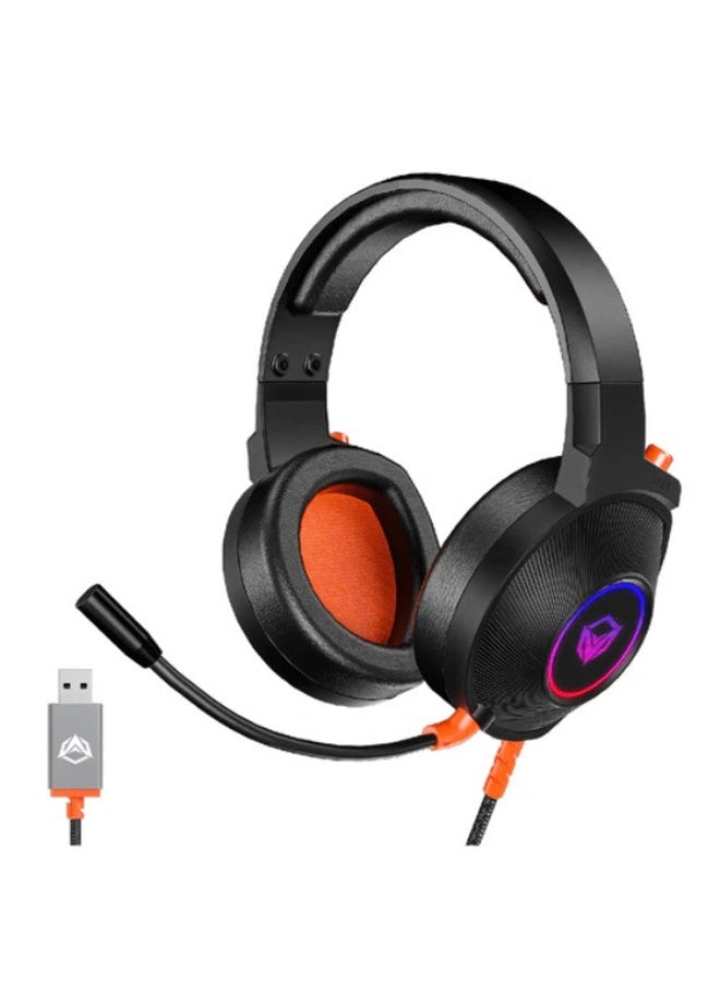 ميشين سماعة الألعاب Meetion HP012 بصوت محيطي افتراضي 7.1 مع RGB - Image 1